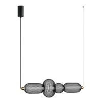Підвісний світильник, люстра Italux PND-84283-4-BK Marco LED 1x16W 3000K 900Lm IP20 чорний