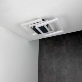 Светильник LED smart RAFAEL+пульт 100W 3000-5000K IP20 прямоугольный бело-черный Violux ( 220905 )