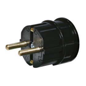 Вилка угловая ETI PPB-90 2Р+РЕ поликарбонат IP20 черная (4481005)