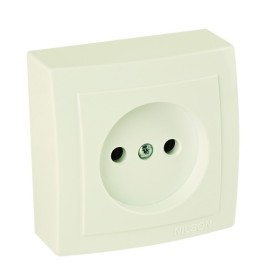 Розетка Nilson Themis кремова 1-на без заземлення ( 26121015 )