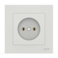 Розетка EL-BI VEGA білий мат 1-на без заземлення ( 510-016200-215 )