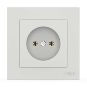 Розетка EL-BI VEGA белый мат 1-я без заземления ( 510-016200-215 )