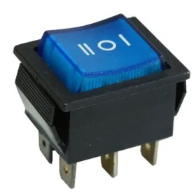 Перекидной переключатель TNSy KCD2-203N BL/B с подсветкой синий (TNSy5500794)