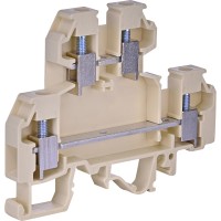 Двухуровневая клемма ETI 003901277 VS 4 NA 4мм² (бежевая)