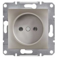 Розетка одинарная без рамки бронза Asfora, EPH3000169