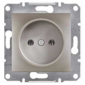 Розетка одинарная без рамки бронза Asfora, EPH3000169