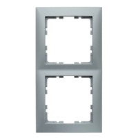 Рамка 2-местная алюминий Berker S.1