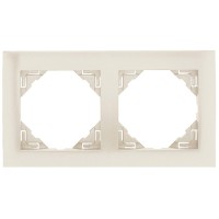 Рамка двойная Logus 90 жемчуг 90920 TPE