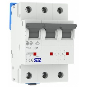 Трехполюсный автомат SEZ 63 C 1А 3P (PR63C1А)
