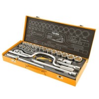 Комплект торцевих головок Tolsen Профі 1/2" 24 предмети (15141)