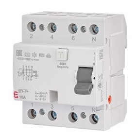 ПЗВ ETI EFI6-P4 3P+N 63/0,03 AC 6кА (2061653)