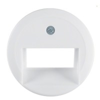 Центральна панель для подвійної комунікаційної розетки полярна білизна Berker 1930