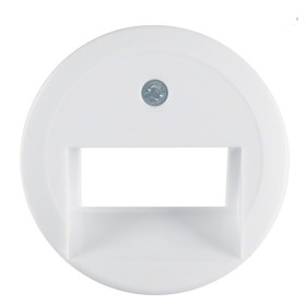 Центральна панель для подвійної комунікаційної розетки полярна білизна Berker 1930