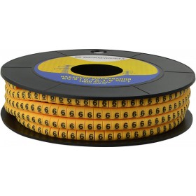 Кабельный маркер Аско-Укрем EC-0 символ «6» (A0150080036)