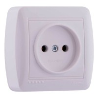 Розетка біла Demet, Lezard