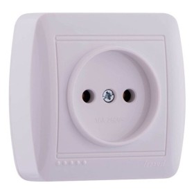 Розетка белая Demet, Lezard