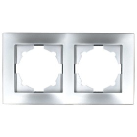 Рамка ELBI VEGA Silverline серый металлик 2-на (510-011000-226)