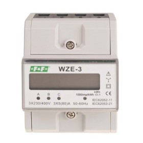 Трифазний електричний лічильник WZE-3, 80A