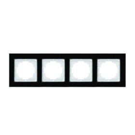 Рамка Nilson Alegra скло чорне 4-на ( 25BL0094 )