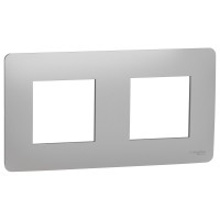 Двопостова рамка Schneider Electric NU200430 (алюміній)