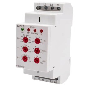 Реле контролю напруги CNC YCV8-10 M265 L1-L2-L3-N АС 127-265В 2СО 8А АС1 250В/DC 24В (Б00045682)