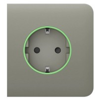 Центральная панель умной розетки Ajax 59998.163.OL SideCover Smart для OutletCore оливковая (38798)