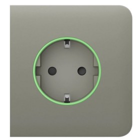 Центральная панель умной розетки Ajax 59998.163.OL SideCover Smart для OutletCore оливковая (38798)