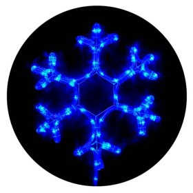 Вулична LED гірлянда Delux EN MOTIF Snowflake (90012962) 40см 12 миготливих діодів IP44 (синє світло)