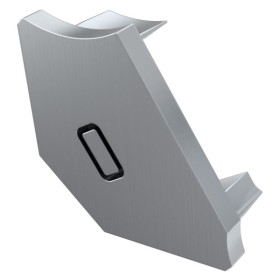 Заглушка Lumines для типа Н с размеченным отверстием правая серый