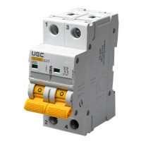 Автоматичний вимикач UEC SB-M8 2P 20A B 4,5кA (MCB45-2-020-B)