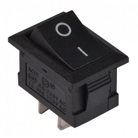 Переключатель Аско-Укрем KCD1-101 B/B черный (A0140040050)