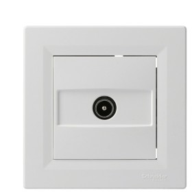 Розетка TV оконечная белая Asfora, EPH3200121