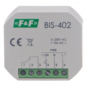 Імпульсне реле F&F BIS-402 220В 10А