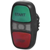 Подвійна кнопка-модуль ETI NSE-PB2I/RG-STSP з підсвіткою «START/STOP» зелена/червона (4774071)