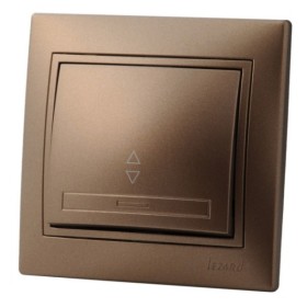 Выключатель проходной светло-коричневый Mira, Lezard