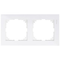 Двомісна рамка Schneider Electric M-PURE MTN4020-3619 полярно-біла