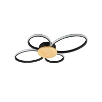 Люстра Goldlux 334350 Sabina LED 1x38W 4000K 5200Lm IP20 чорна