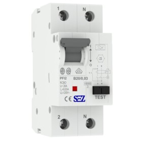 Диф автомат SEZ PFI2 B 20A/0,03A (PFI2В_20A/0,03A)
