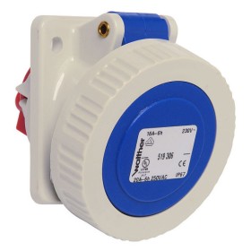 Наклонный силовой разъем WALTHER WL519306 (2P+PE) 16А 230V IP67