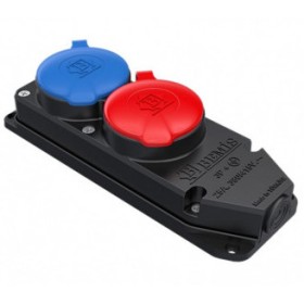 Подвійний роз'єм Bemis BK6-2504-4611 3х25А каучуковий (6.1.96291)