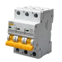 Автоматичний вимикач UEC SB-M8 3P 63A D 4,5кA (MCB45-3-063-D)