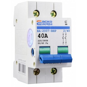 Выключатель-разъединитель Аско-Укрем ВА-2007 ВРН 2р 40А (A0010070010)