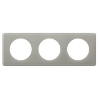 Трипостова рамка Legrand Celiane (066603) сірий глянець