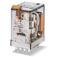 Універсальне реле Finder 4CO 7A 230В AC з блокуванням кнопки (553482300040)