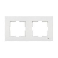 Рамка двойная горизонтальная VIKO Karre белая
