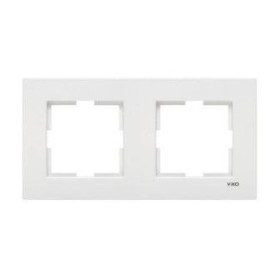 Рамка подвійна горизонтальна VIKO Karre біла