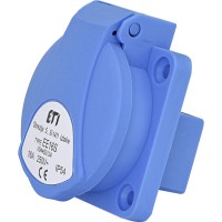 Встраиваемый силовой разъем ETI 004482124 EE-16S IP54 (16A 250V Schuko)