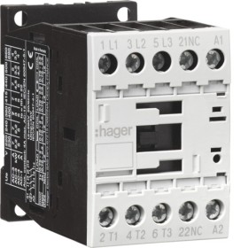 Корпусний контактор Hager EV00901C 3P 9А 230В АС 1НЗ AC-3
