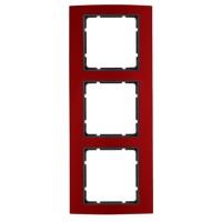 Рамка 3-местная красная/антрацит Berker B.3