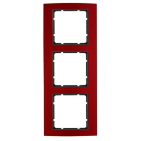 Рамка 3-местная красная/антрацит Berker B.3